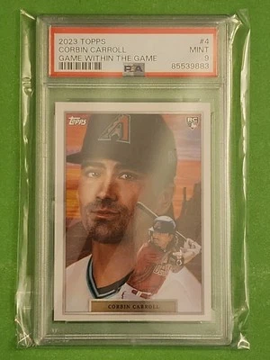 2023 Topps Game Within The Game #4 Corbin Carroll RC Rookie PSA 9 Diamondbacks - Image 1 of 2