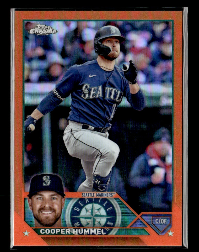 Cooper Hummel 2023 Topps Chrome Update Orange Refractor 11/25 #USC120 - Image 1 of 2