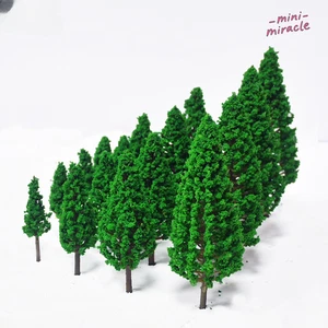 44PC Season Pine HO/OO Scale Trees Miniatures Green Plants Forest Scene Model - Picture 1 of 5