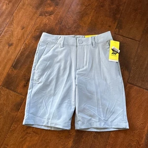 All In Motion Boys Sz 10 Golf Shorts Blue Gray Active Activewear Preppy Stretch - Picture 1 of 7