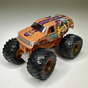 Monster Jam Jester 1:64 Hot Wheels Monster Truck orange lila - Bild 1 von 8