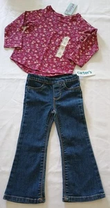 Nuevo con etiquetas 2 piezas Niñas Niño 2T Conjunto Cat&Jack and Carter's - Imagen 1 de 10