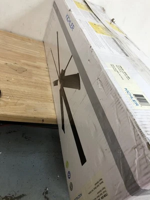 Kichler 300301SBK Ceiling Fan with Blades, Light, & Wall Control - Satin Black - Image 1 of 2