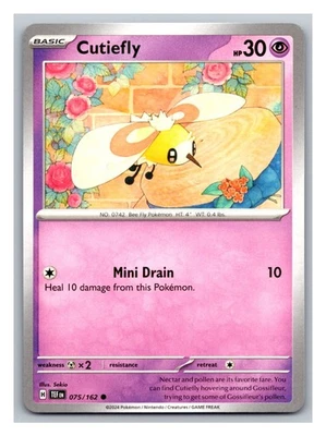 Cutiefly #075/162 SV05: Temporal Forces Pokemon Trading Card TCG Nintendo 2024 - Image 1 of 2