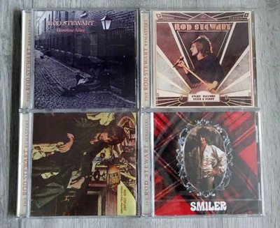 Rod Stewart CD Lot Remasters X4 Gasoline Alley  Never A Dull Moment Smiler Foto 1 de 4