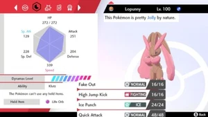Pokemon Sword and Shield 6iv Shiny Lopunny - FAST DELIVERY! - Picture 1 of 1