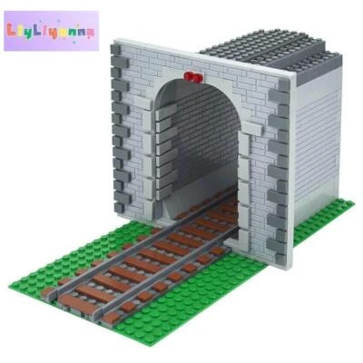 City Train Track Tunnel Exit Entrance for MOC Kit Building Blocks Brick Set DIY - Image 1 of 4