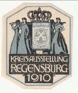 Alemania - Etiqueta Exposición Distrito 1910(M) - Imagen 1 de 1