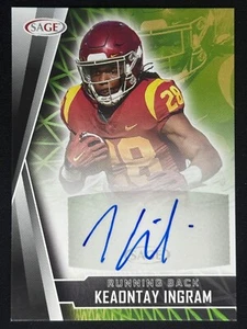 KEONTAY INGRAM 2022 SAGE Black Rookie RC Auto #A-KI | USC - Picture 1 of 2