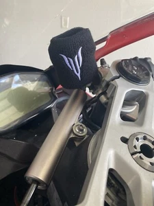 1x New Black Clutch Brake Reservoir Yamaha Racing Sock Cover MT03 MT07 MT09 MT10 - Picture 1 of 1