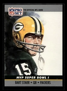 1990 Pro Set Super Bowl MVPs #1 Bart Starr (VG)(FTB) - Picture 1 of 2
