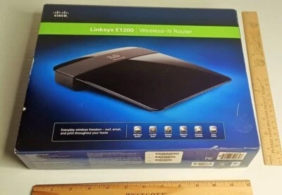 Cisco Linksys E1200 wireless n router in original box. (See Pictures) - Image 1 of 4