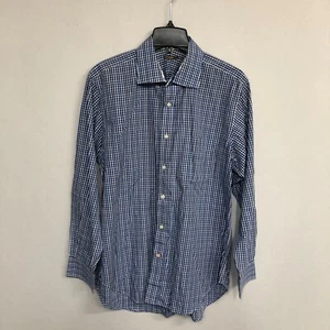 Camisa torso J McLaughlin para hombre manga larga con botones talla grande a cuadros M027 -6 - Imagen 1 de 13