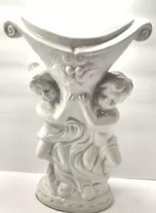 Fioriera in ceramica con cherubini giardino vaso 13" - Foto 1 di 6