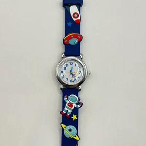 Kinder Quarzuhr mit Silikonarmband – Space Thema Uhr für Jungen & Mädchen - Bild 1 von 4