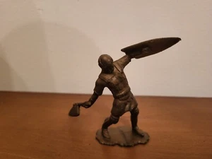 MARX Viking & Knight Plastic Playset Figure Bronze tone over 2 inches Tall - Picture 1 of 7