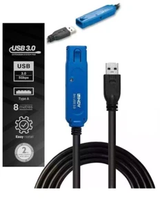 Lindy 8m USB 3.0 Active Extension Pro - Afbeelding 1 van 6