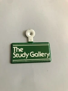 Vintage the study galley green white Metal Tab Pin Pinback Button - Picture 1 of 3