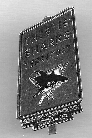 SAN JOSE SHARKS - 2004-2005  SEASON TICKET HOLDER PIN Cover