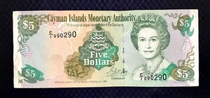 1996 CAYMAN ISLANDS - 5 DOLLARS - P#22 - VF+ - MB5 - Picture 1 of 2