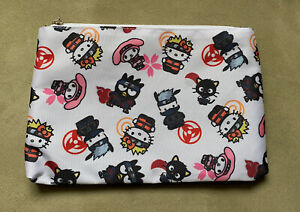 NWT Naruto Shippuden X Hello Kitty & Friends Makeup Bag Pouch