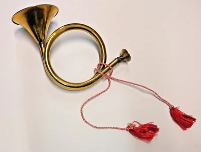 POST HORN klein, Messing, Vintage, handmade, JAGDHORN, schönes Geschenk