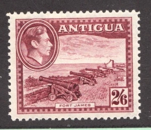 1942 Antigua Sc #92 - 2sh6p , KGVI, Fort James Cannons - MH Cv$16 - Picture 1 of 1