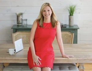 Vestido para mujer J.Crew rojo recortado sin mangas ropa de trabajo dobladillo forrado talla 6 alto - Imagen 1 de 7
