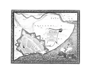 Antike Karte, Dahlbergh/Pufendorf, Ichnographia Rutcopiae... - Bild 1 von 1