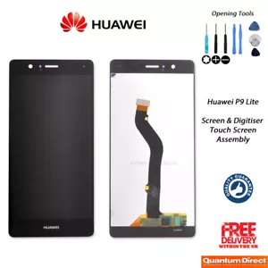 NUEVO Conjunto Digitalizador Pantalla Táctil LCD de Repuesto Huawei P9 Lite con Herramientas NEGRO - Imagen 1 de 2