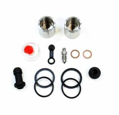 Brake Caliper Seal+SS Piston Kit for 1987-1990 Honda CBR 600 F HURRICANE Front - Image 1 of 4