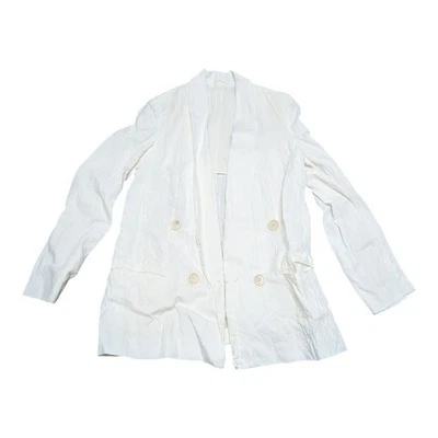 Blazer Brunello Cucinelli Crema Lino Algodón Dinero Antiguo Hecho en Italia Talla 40 Foto 1 de 4