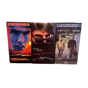 Tom Cruise VHS Lot (3) Risky Business Days Of Thunder Rain Man - Picture 1 of 14