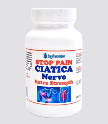 SUPPLEMENTS4ME POWERFUL HERBS TO IMPROVE YOUR LIFE SCIATICA PAIN - 120 CAPS - MADE IN USA
