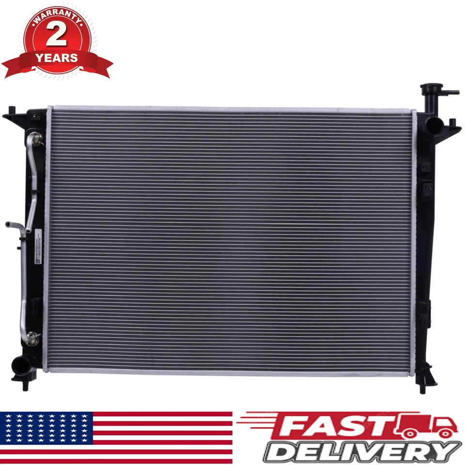 Radiator w/ Oil Cooler for Kia Sorento 2016 2017 2018 V6 3.3L Automatic Trans - Image 1 of 4