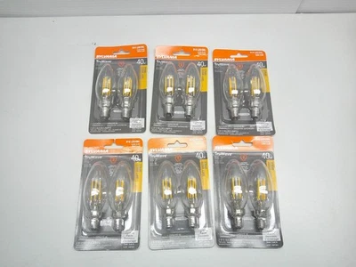 12 PC  Sylvania LED TruWave Candelabra Base Chandelier Bulb 40794 40w Equivalent - Image 1 of 4