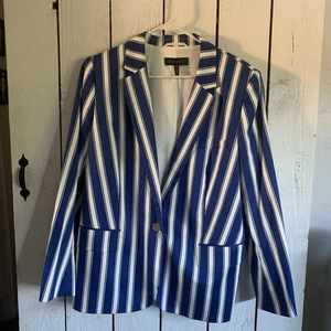 Blazer ESCADA blu righe bianche 44 ottime condizioni - Foto 1 di 18