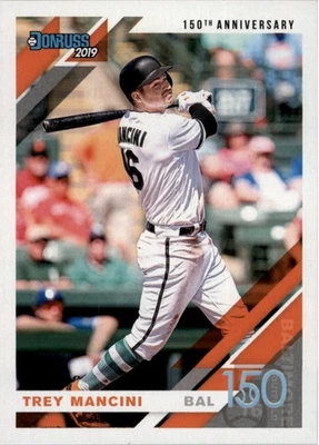 2019 Donruss 150th Anniversary #153 Trey Mancini /150 - BB - Image 1 of 2