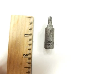 MAC TOOLS 1/4" DRIVE TP27 BIT TORX PLUS SOCKET WRENCH DRIVER - STAR - USA MTP27S - Image 1 of 4