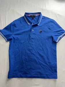 U.S. Polo Assn. Men's Novelty Polo Shirt Engine Blue Sz XL Big Logo - Picture 1 of 8