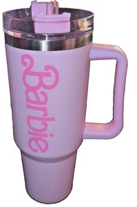 Barbie|Paladone Bicchiere 40 FL OZ isolato rosa pastello - nuovo senza scatola - Foto 1 di 3