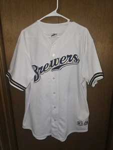 Majestic Ryan Braun Trikot Milwaukee Brewers cremeweiß MLB Herren Größe XLarge - Bild 1 von 8