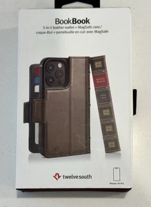 TWELVE SOUTH BookBook - Vintage Leather Case, Apple iPhone 14 Pro, Brown - Photo 1 sur 6