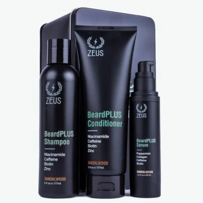 Zeus BeardPLUS Voluminous Moisterizing Beard Care Kit Made in USA - Image 1 of 4