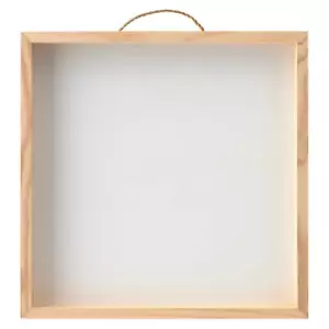 12" x 12" Whitewashed Framed Wood Sign by Make Market® - Picture 1 of 3