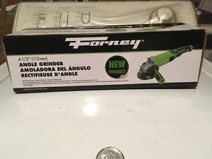 Forney 4 1/2 x 5/8-11 Electric Angle Grinder 9 Amp w Paddle Switch new in box