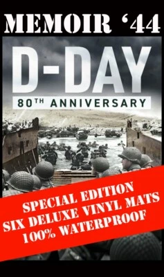 Memoir '44 D-Day Landings DELUXE VINYL MATS 80th Anniversary Edition WATERPROOF - Image 1 of 4