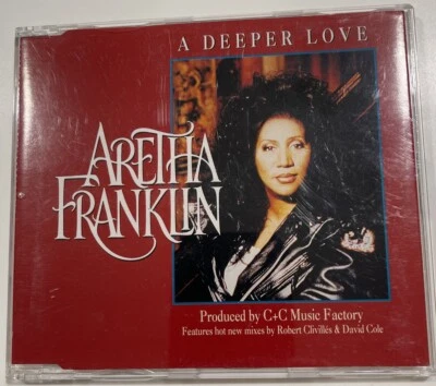 Aretha Franklin “A Deeper Love” Arista CD w/ 4 EXCLUSIVE 1994 Remixes & Artwork! - Imagem 1 de 3