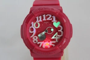 CASIO vintage BGA-130 PINK Analog Digital Neon Dial Baby-G Watch - Picture 1 of 10