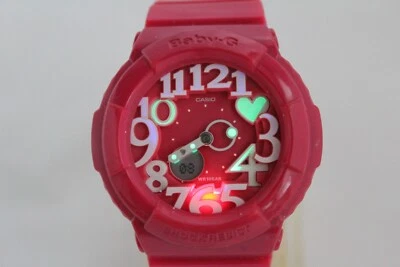 CASIO vintage BGA-130 PINK Analog Digital Neon Dial Baby-G Watch - Image 1 of 4